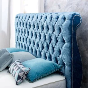 Swan Luxury Button Studded Bed