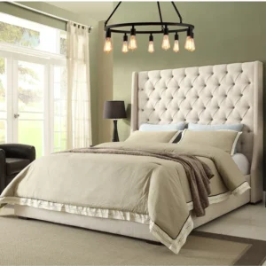Wingback Button Bed Frame