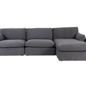 Andrea RHF Corner Sofa - Charcoal Grey