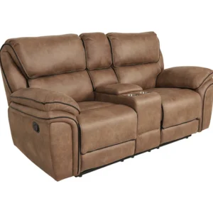 dante-furniture-monaco-2-seater-conesole-brown-recliner-sofa-fabric-2