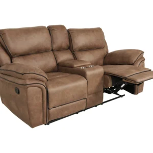 dante-furniture-monaco-2-seater-conesole-brown-recliner-sofa-fabric-3